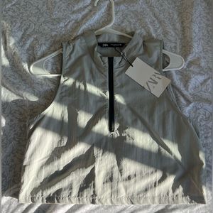 Zara Nylon Grey Top